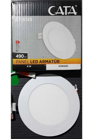 Cata Ct-5145 6w Led Panel Armatür Gün Işığı ürün görseli