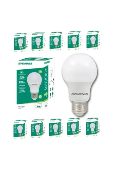 Sylvania Sylvanıa Led Ampul 8,5w-6500k X 10 Lu Paket ürün görseli 1