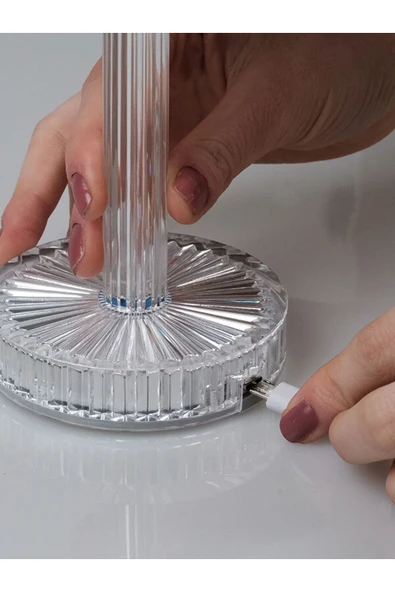 İnformed Usb Şarjlı Dokunmatik Kristal Masa Lambası Fl-8075 (3 RENK) - Resim 5