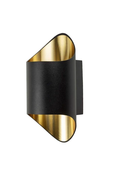 Noas Napoli Siyah-Gold 15x6cm Alüminyum Dekoratif Boş Spot Kasası YL85-2280 ürün görseli 1