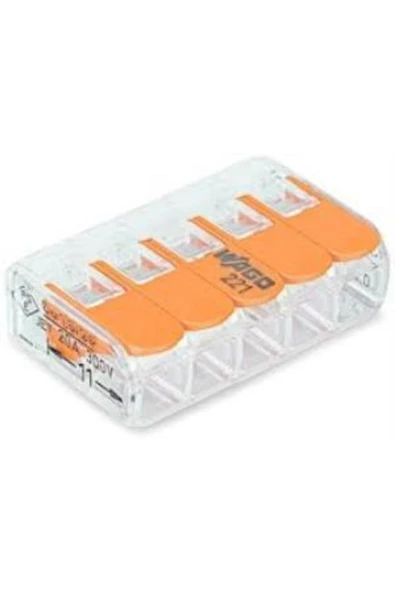 WAGO 221-415 5'li Yaylı Tırnaklı Klemens Adet Fiyati ürün görseli 1