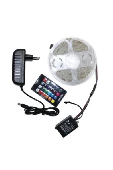 Hightek HT3107 2835 Kumandalı RGB Şerit Led Seti ürün görseli 1