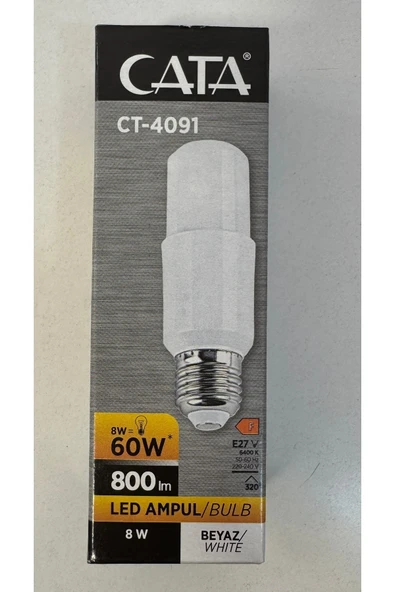 Cata 5 adet Ct-4091 CATA 8W Beyaz LED Ampul
