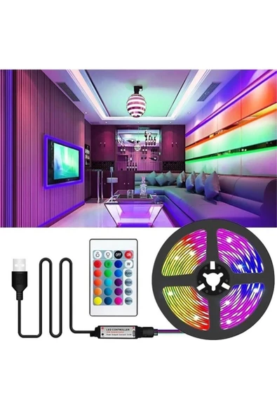 Cata Bluelight Samsung Led 3 Metre Usb Tv Led Rgb ürün görseli 1