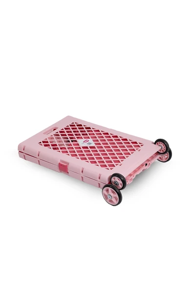 Katlanabilir Pazar Arabası Pembe - 4