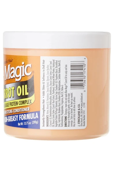 Blue Magic Carrot Oil Kırılma Karşıtı Durulanmayan Şekillendirici Saç Kremi 390GR - 2