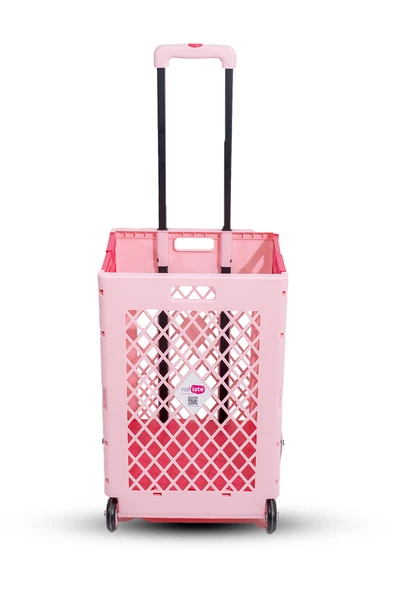Katlanabilir Pazar Arabası Pembe - 1