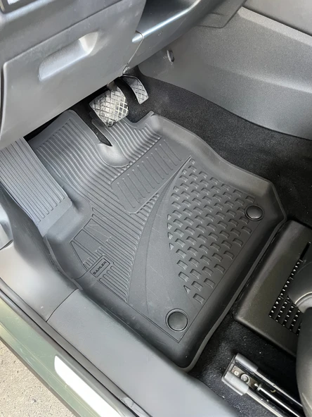 Sahler Volkswagen Tayron 2024+ Uyumlu 4.5D Premium Havuzlu Oto Paspas ve Liner Marka 3D ALT Bagaj Havuzu - Resim 5