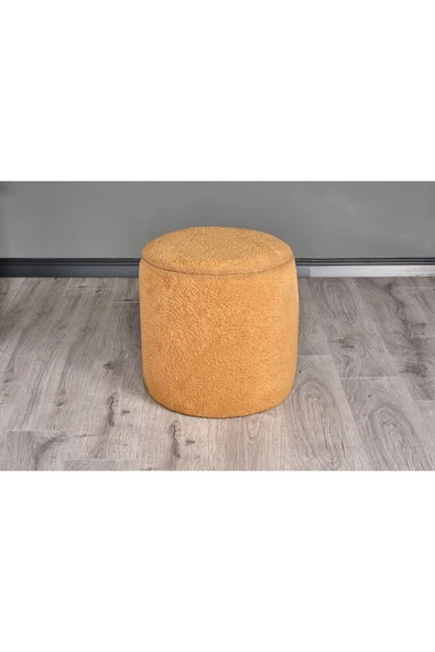 WoodyMaison Puf Iskandinav Tarz Kuzu Tüy Kumaş Sandıklı Large Çok Amaçlı Puf Koltuk Bench 41*42 - 4