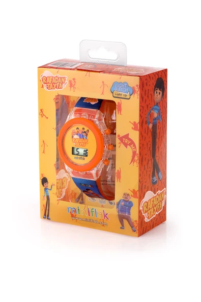 Miniflak Rafadan Tayfa Lisanslı RF7001 Mavi Işıklı Çocuk Saati - Resim 2