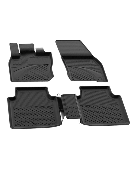 Sahler Volkswagen Tayron 2024+ Uyumlu 4.5D Premium Havuzlu Oto Paspas ve Liner Marka 3D ALT Bagaj Havuzu - Resim 4