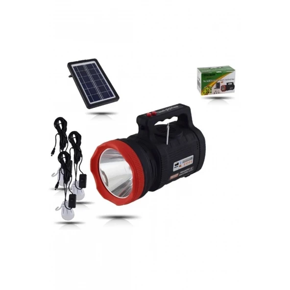 Gold Silver GS-540 Güneş Enerjili, Mp3, Radyo, Bluetooth'lu Fener