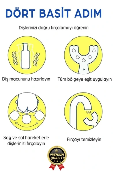 Yeni Nesil Pratik Silikon Yuvarlak U şeklinde Saplı 2-6 Yaş Yumuşak Mavi Bebek Çocuk Diş Fırçası - 6