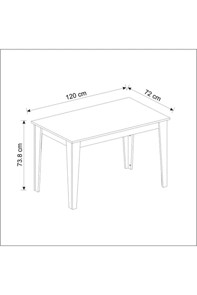 Betroya  Şimal Yemek Masası 120x72 - 5