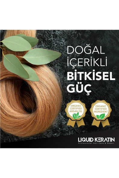 Sülfatsız Tuzsuz Besleyici Doğal Keratin Şampuanı (350ML) - Dökülme Önleyici Güçlendirici - 3
