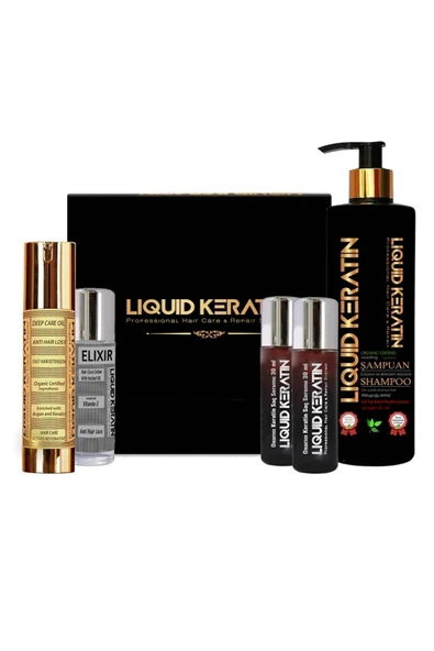 Hızlı Saç Uzatma Ve Saç Çıkarmaya Yardımcı Güçlendirici 5'li Keratin Seti - 1