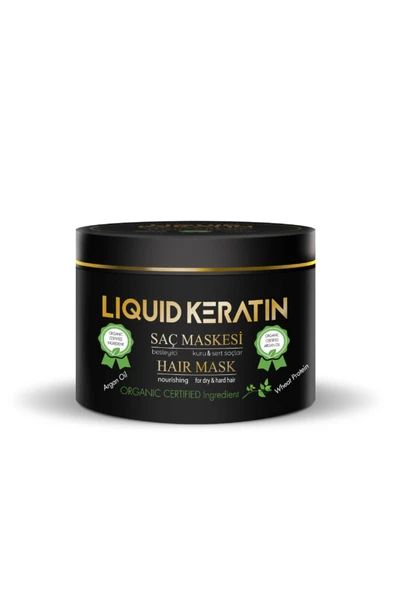 Keratin Saç Maskesi (250ML) Kuru Mat Sert Yıpranmış Yanmış Kırık Saçlar Için Onarıcı Bakım - 1