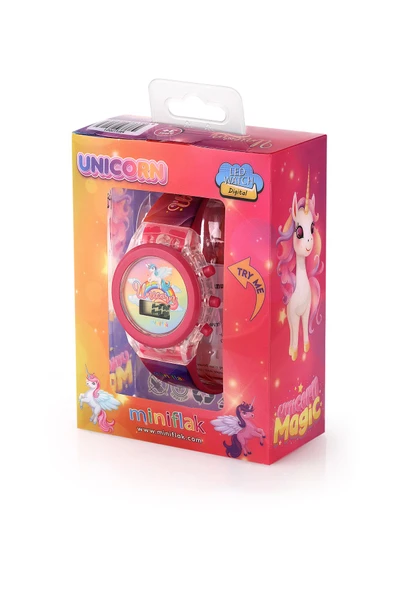 Miniflak Unicorn MFU7001 Işıklı Çocuk Saati - Resim 2