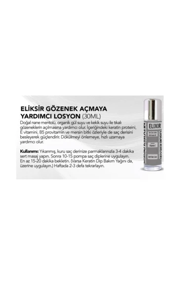 Gözenek Açıcı Keratin Iksir 30ml - 4