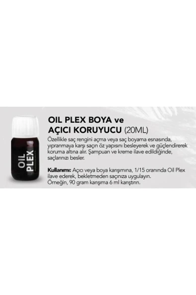Oil Plex (20ML) Yakmadan Yıpratmadan Saç Rengi Açmak Için Oryalden Saç Koruyucu - 4