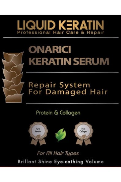 Onarıcı Saf Keratin Saç Bakım Serumu (500ml) - 5