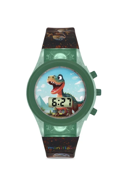 Miniflak Dinozor MFD7001 Işıklı Çocuk Saati ürün görseli