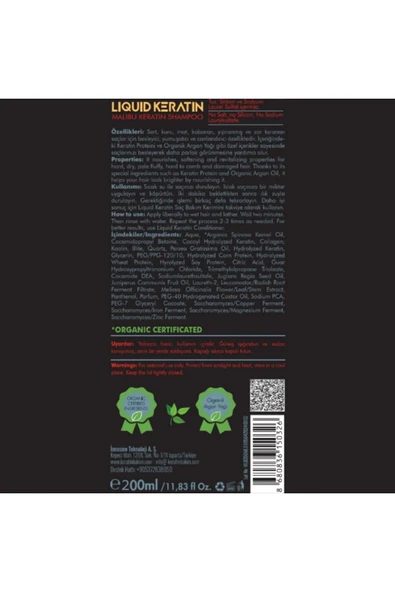 Kuru Mat Sert Kabaran Saçlara Malibu Keratin Şampuanı 200ml - 4