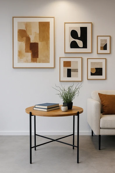 ED PET DİZAYN YUVARLAK ORTA SEHPA YAN SEHPA - 4