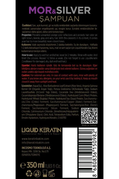 Keratinli Mor & Silver Şampuan - 4