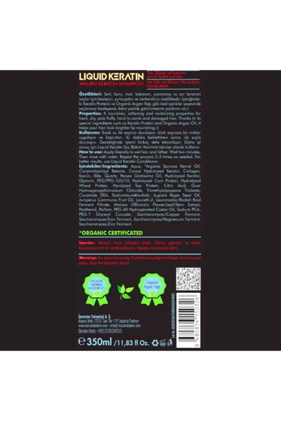 Kuru Mat Sert Kabaran Saçlara - Tuzsuz Malibu Keratin Şampuanı (350ML) - 4