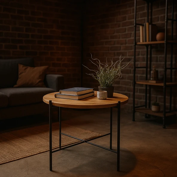 ED PET DİZAYN YUVARLAK ORTA SEHPA YAN SEHPA - 5