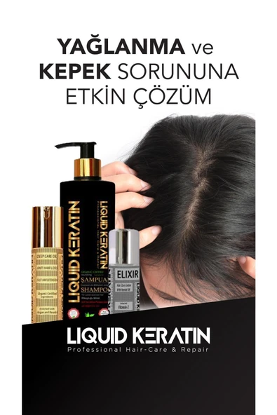 Yağlanan Saçlar Için Keratin Bakım Seti - 2