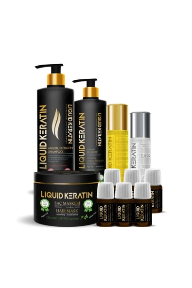 Saç Botoksu Plus - Yanmış Yıpranmış Saçlara Kökten Uca Keratin Bakım Seti - 1