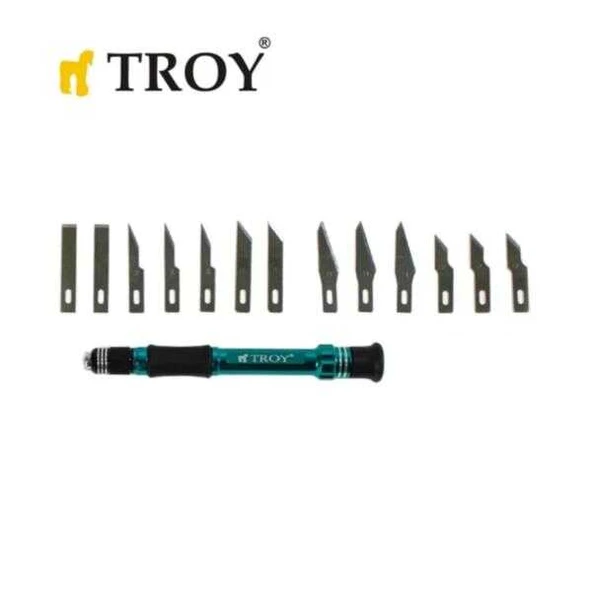 Troy 21604 Hoby Maket Bıçağı Takımı 14 Parça