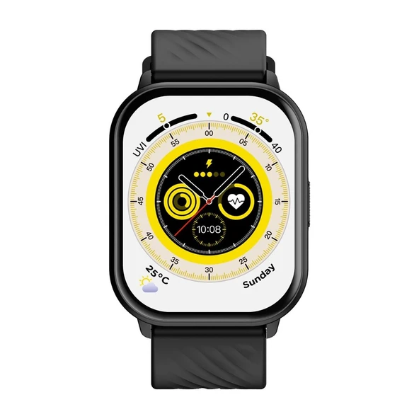 ZeBlaze Gts 3 Jet Black Akıllı Saat - Siyahın Gücü, Çoklu Spor Modu, Kalp Atış Hızı Monitörü