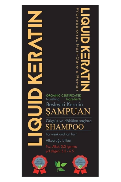 Sülfatsız Tuzsuz Besleyici Doğal Keratin Şampuanı (350ML) - Dökülme Önleyici Güçlendirici - 7