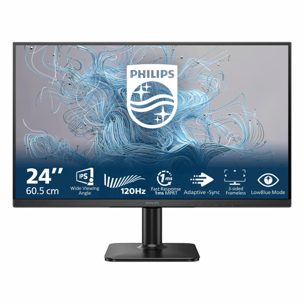 Philips 24E2N1110 23.8" 120Hz 1Ms VGA+HDMI FullHD Adaptive-Sync IPS Vesa Monitör ürün görseli 1
