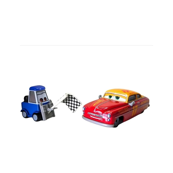 Disney Pixar Cars Double Glutch Daley & Jet Robınson  DXV99 HTX17 - Resim 2