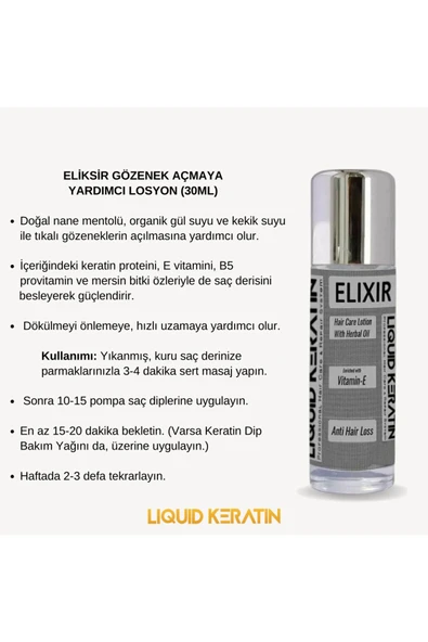 Titanyumlu Saç Gürleştiren Saç Çıkaran Saç Güçlendirici Keratin Bakım Seti - 5