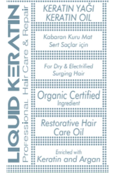 Kuru Kabaran Elektriklenen Saçlar Için Keratin Bakım Yağı (50ML) - 3