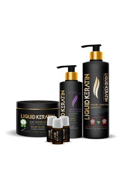 Çift Etkili (ONARICI) Keratin Bakım (ŞAMPUANLI 4 LÜ SET) - 1