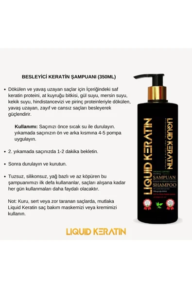 Titanyumlu Saç Gürleştiren Saç Çıkaran Saç Güçlendirici Keratin Bakım Seti - 2