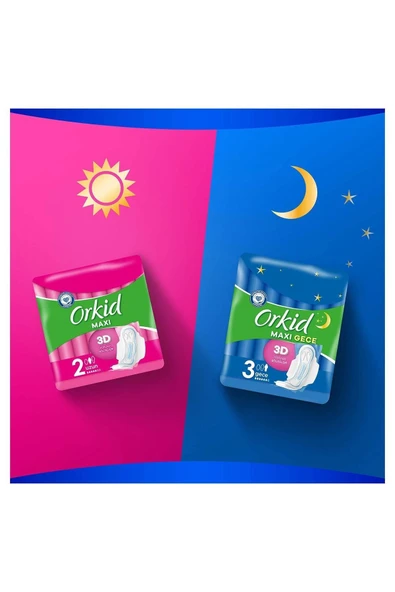 Orkid Maxi Hijyenik Ped Uzun Süper Ekonomik Paket 28 Ped - 8