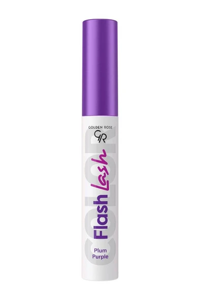 Golden Rose Flash Lash Colered Mascara No:07 Plum Purple - Renkli Maskara - 4