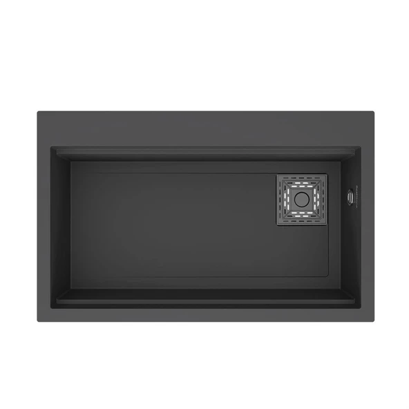 Real Stone LİKYA 75,5x47 cm Antrasit Granit Mutfak Eviyesi ürün görseli 1