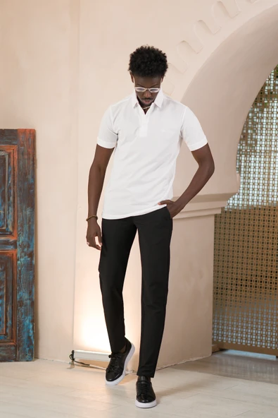 Paul Martin Örme Polo Yaka Regular Fit Pamuklu Ve Likralı T-shirt - 11