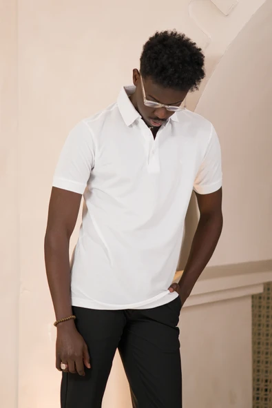 Paul Martin Örme Polo Yaka Regular Fit Pamuklu Ve Likralı T-shirt - 9