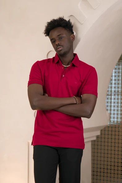 Paul Martin Örme Polo Yaka Regular Fit Pamuklu Ve Likralı T-shirt - 3