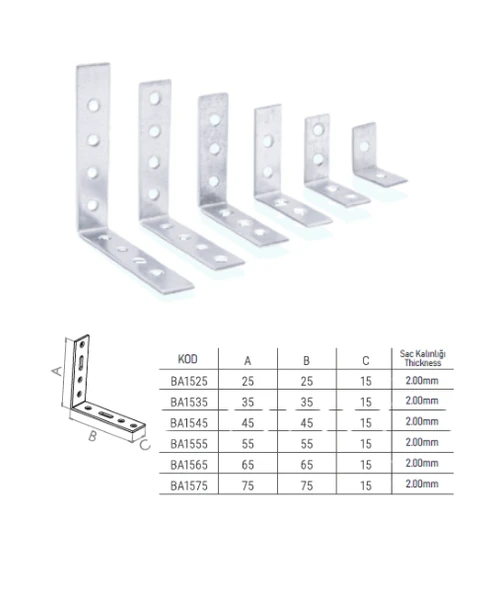 Beşel Masa Gönye 15x45 Mm 75 Adet - 3