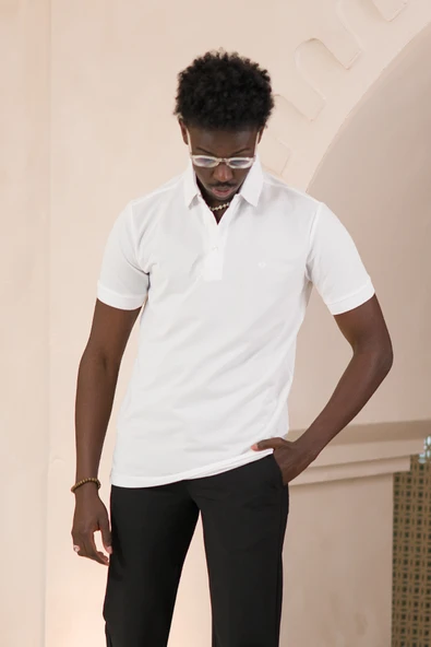 Paul Martin Örme Polo Yaka Regular Fit Pamuklu Ve Likralı T-shirt - 10